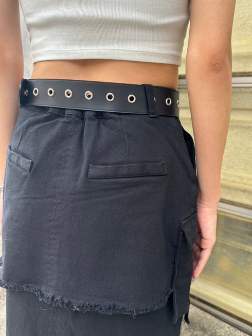レイヤード風カーゴスカート