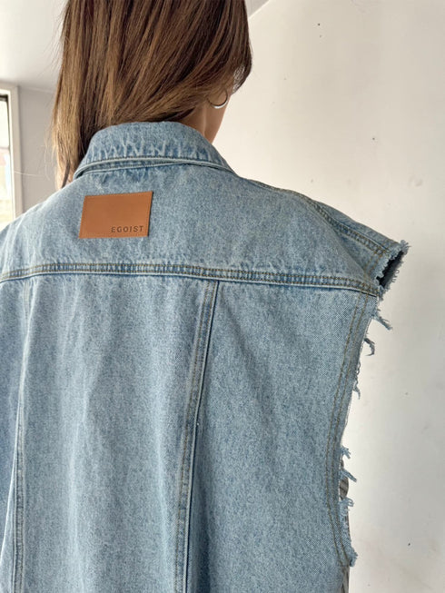 ノースリデニムジャケット