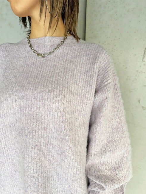 ロングシャギービッグニットトップス