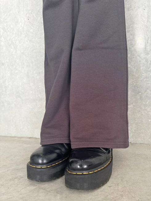 ロゴ刺繍加工風スウェットパンツ