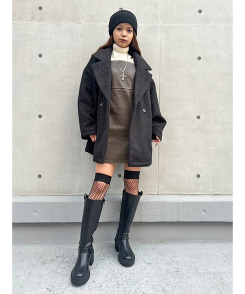 ヴィンテージレザーキャミワンピース