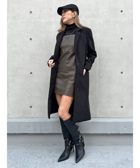 ヴィンテージレザーキャミワンピース