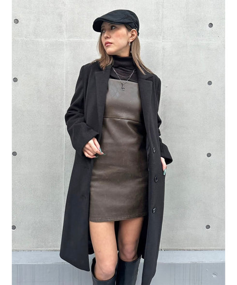 ヴィンテージレザーキャミワンピース