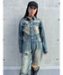ヴィンテージ加工デニムオールインワン