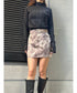 ニュアンス柄ミニスカート