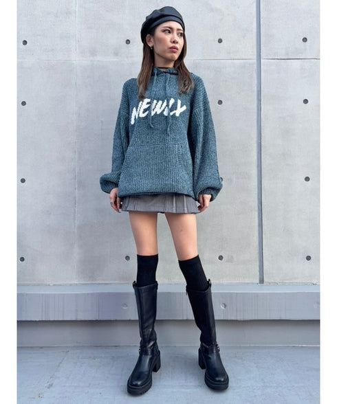 NEWLYモールニットトップ