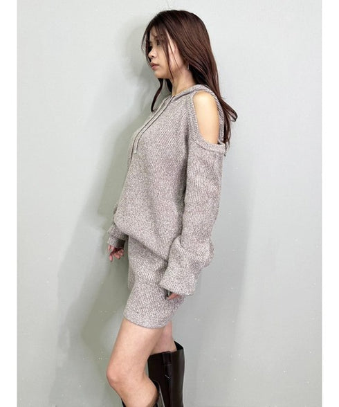 MIXニットショートパンツ