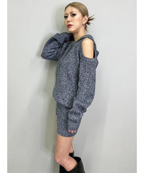 MIXニットショートパンツ