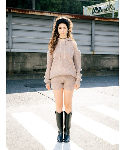 MIXニットショートパンツ