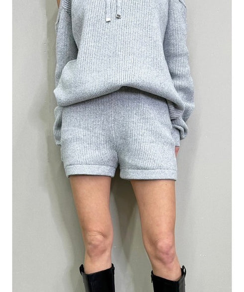 MIXニットショートパンツ