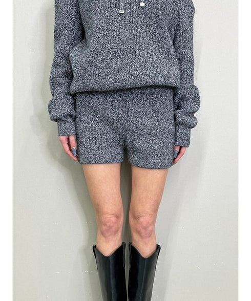 MIXニットショートパンツ