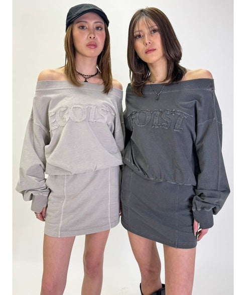 加工裏毛ミニスカート