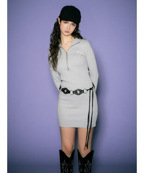 ハーフZIPミニワンピースⅡ