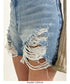 ハイダメージデニムショートパンツ