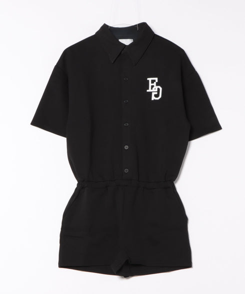 ラガーシャツ半袖オールインワン