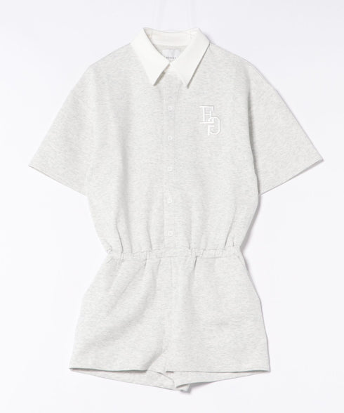 ラガーシャツ半袖オールインワン