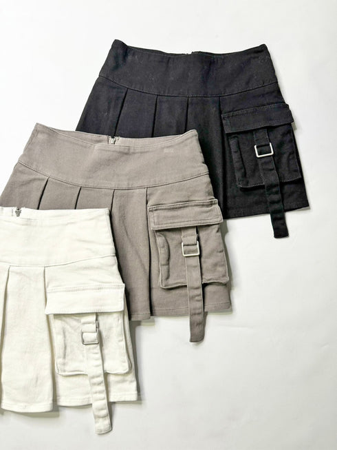 カーゴポケットプリーツスカートⅡ