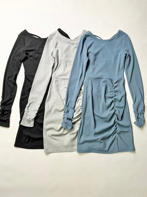 ギャザーリブミニワンピース