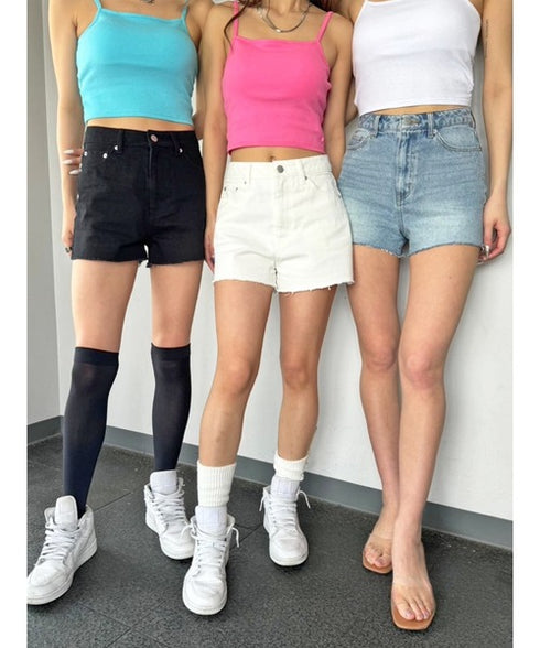 ヘムカットオフショートパンツ