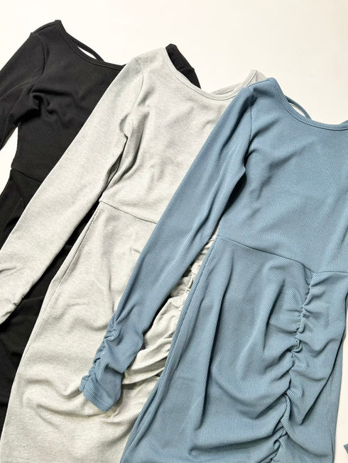 ギャザーリブミニワンピース