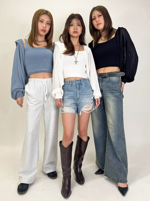 サマーニットキャミトップ