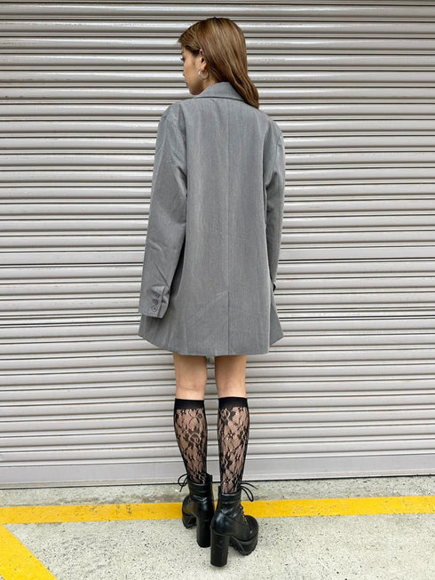 ワイドベルト付ダブルジャケット