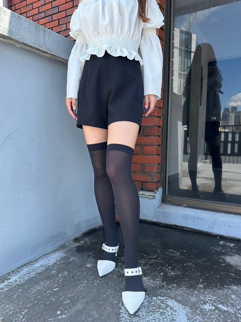 ハイウエストショートパンツ