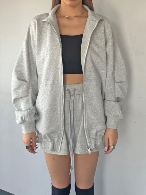 スタンドネックスウェットセットアップ