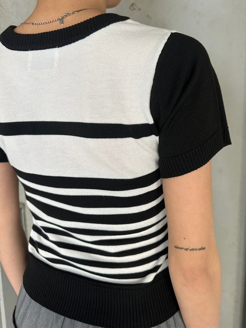 グラム・ヴィンテージボーダーニットトップス