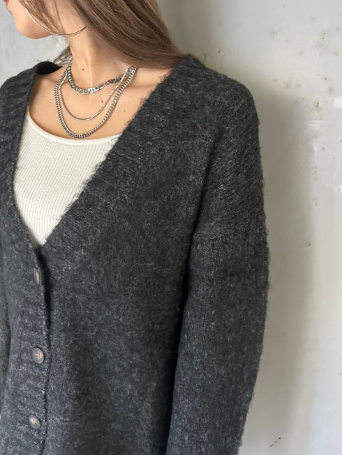 ロングシャギーオーバーカーディガン
