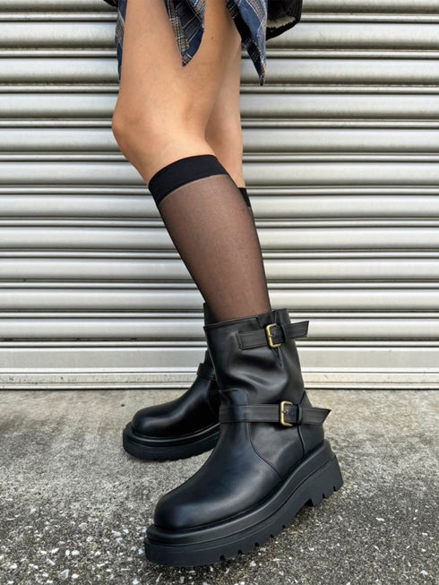 2ベルトエンジニアショートブーツ