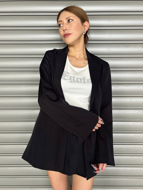 フレアスリーブシングルジャケット