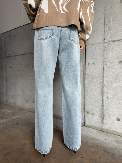 ウエストゴムデニムパンツ