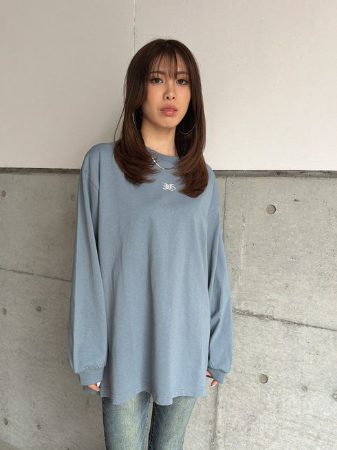 フロント刺繍ユニセックスロンT