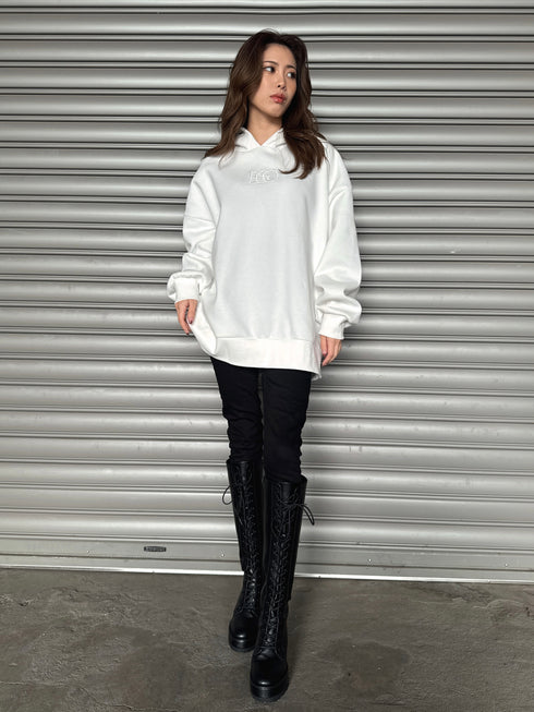 ラインストーンフードトップス