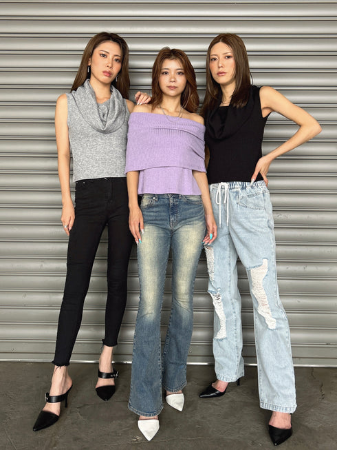 2WAYデザイントップス