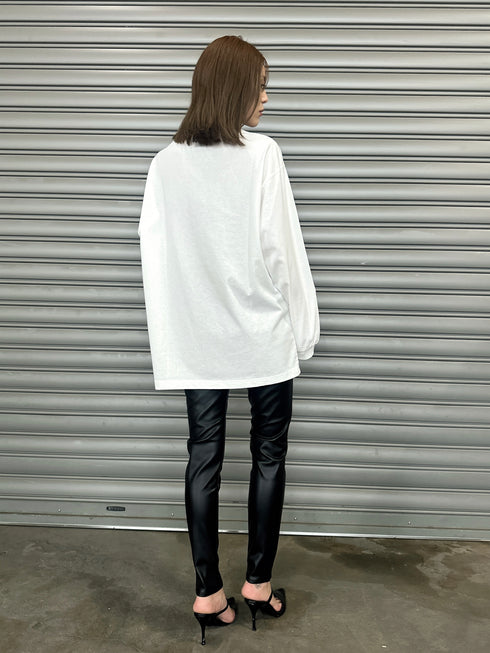 ラインストーンロゴユニセックスロンT