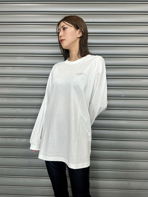 ラインストーンロゴユニセックスロンT