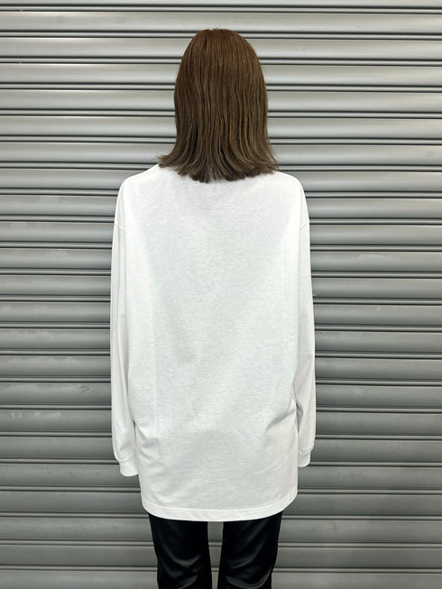 ラインストーンロゴユニセックスロンT