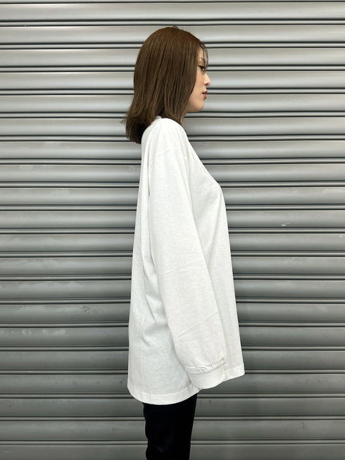 ラインストーンロゴユニセックスロンT