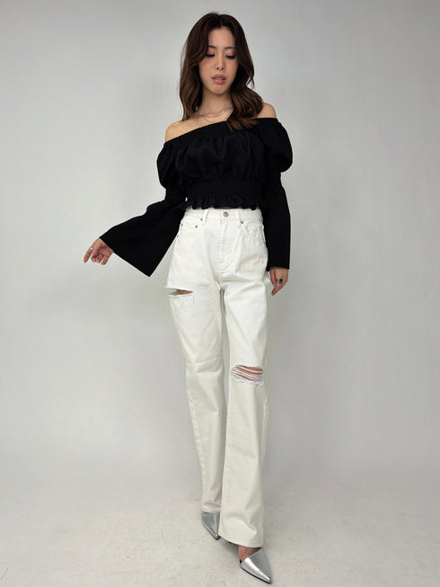 EGストレートデニムパンツ