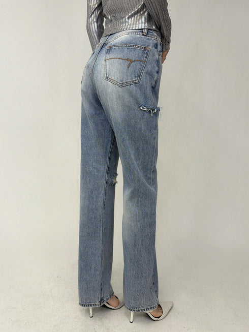 EGストレートデニムパンツ