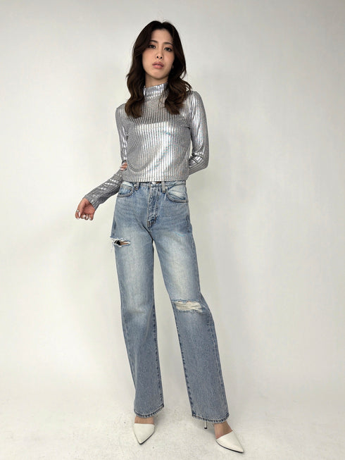 EGストレートデニムパンツ