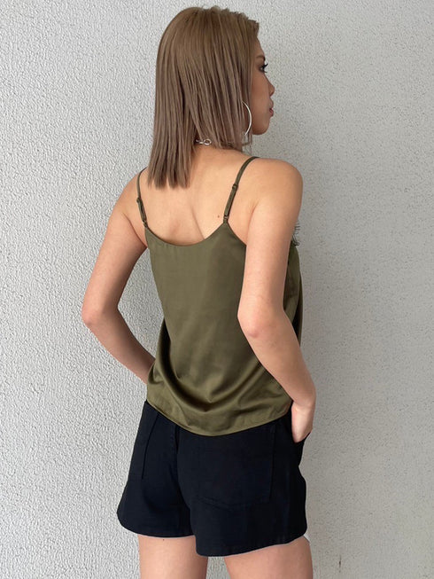 ハトメベルト付ツイルショートパンツ