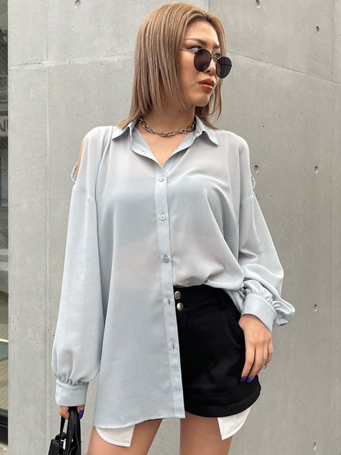 ハトメベルト付ツイルショートパンツ