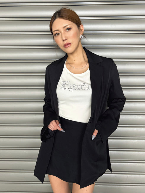 フレアスリーブシングルジャケット