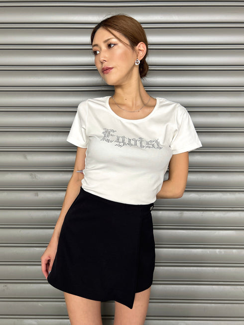 ラップデザインタイトミニスカート