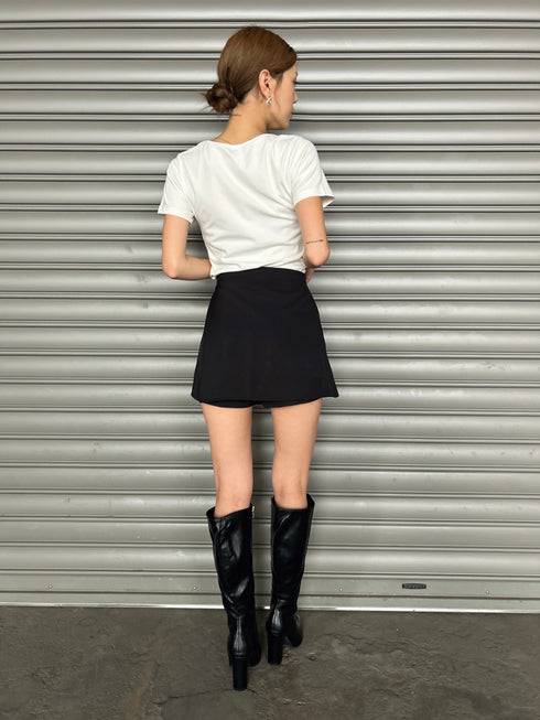 ラップデザインタイトミニスカート
