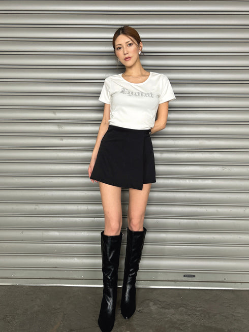 ラップデザインタイトミニスカート