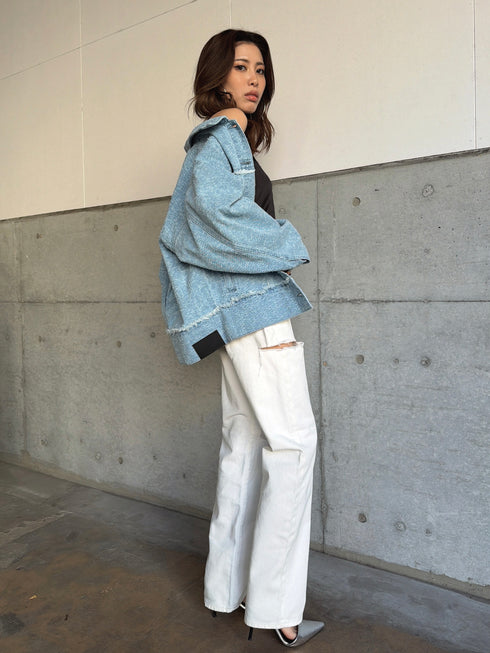 ツイードデニムGジャン